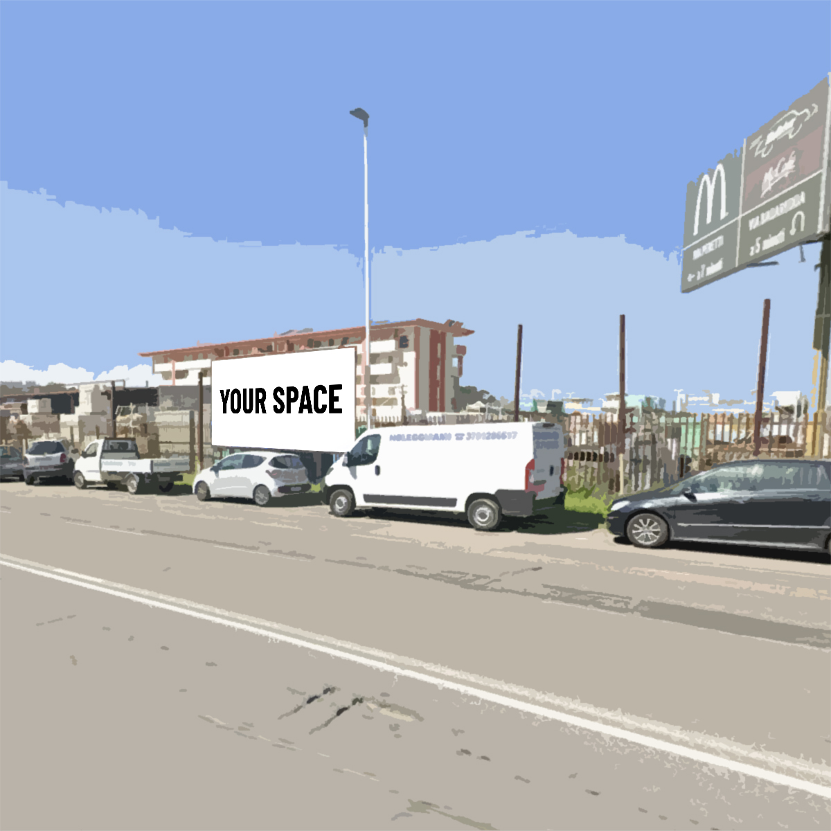 SPAZIO PUBBLICITARIO 600 x 300 Via Francesco Ciusa (CAGLIARI) Dal 19/10/2026 al 01/11/2026 14 giorni